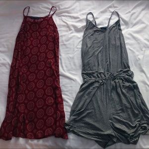 brandy melville dress and romper